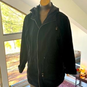 DETAILS intl hooded anorak coat zip Front cotton. Perfect.